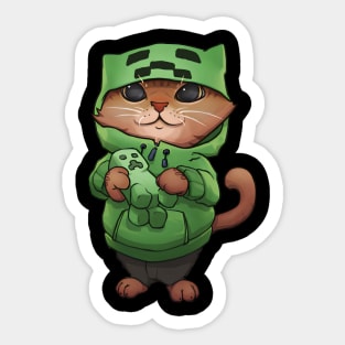 Creeper Cat Sticker